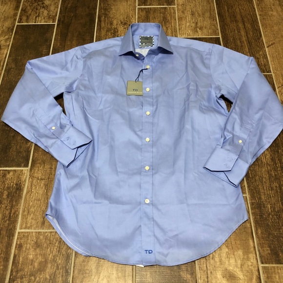 Thomas Dean Other - THOMAS DEAN Men’s Dress Shirt Blue 15R NWT